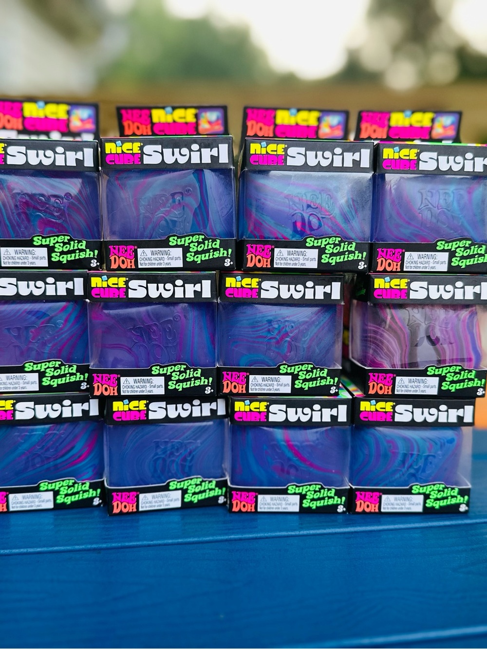 Set of 12 Authentic NeeDoh Nice Swirl Cubes